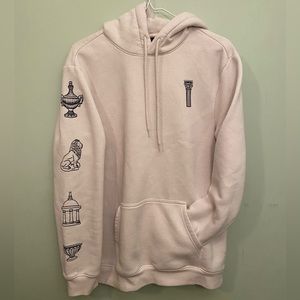 greek print sweatshirt